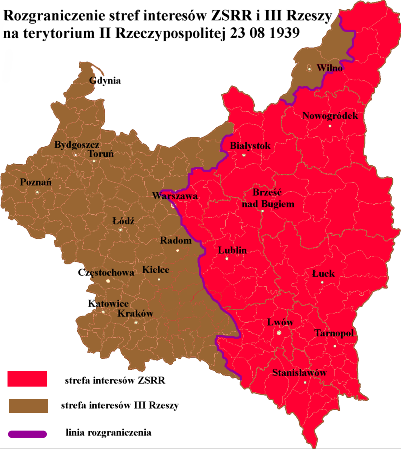 План разделения Польши СССР и Германией